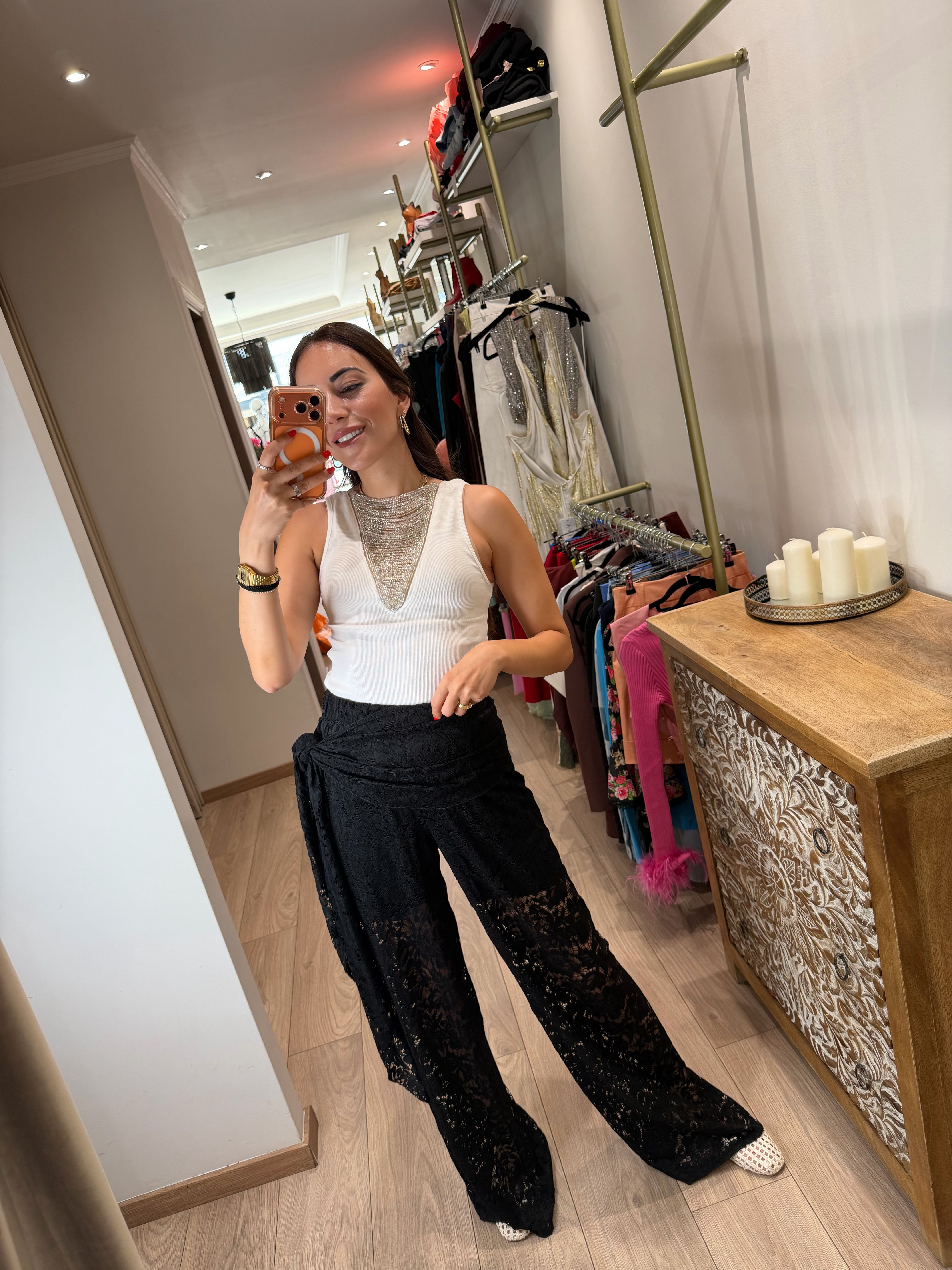 Lace pants