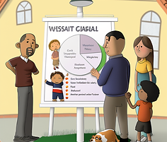 dumsor_a_display_stand_with_survey_results_with_a_pie_chart_a_v_4a4bb7b0-46ea-4339-bed8-38