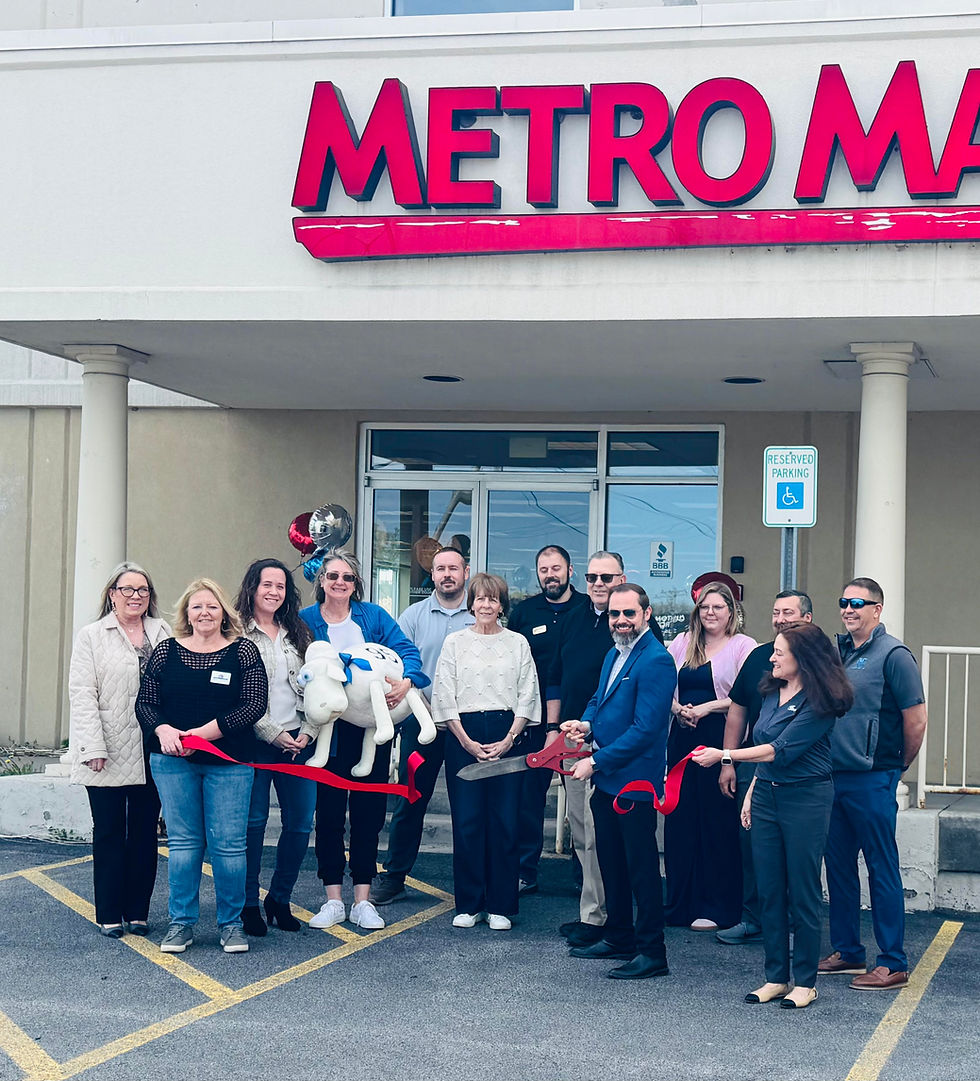 Metro Mattress ribbon cutting