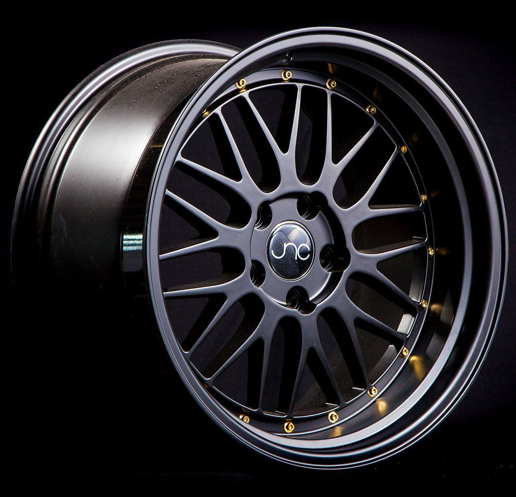 JNC Wheels JNC005 Black Gold Rivets