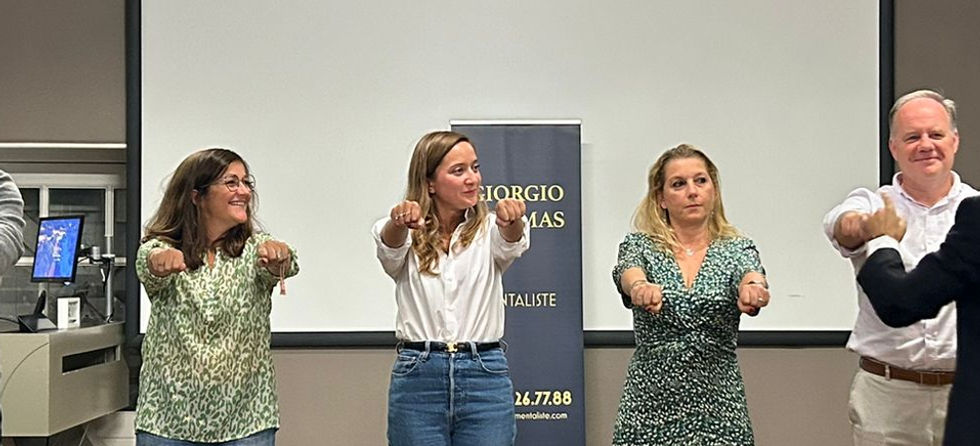 Giorgio en close-up avec public