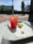 Freshly made watermelon juice in Silver Spring