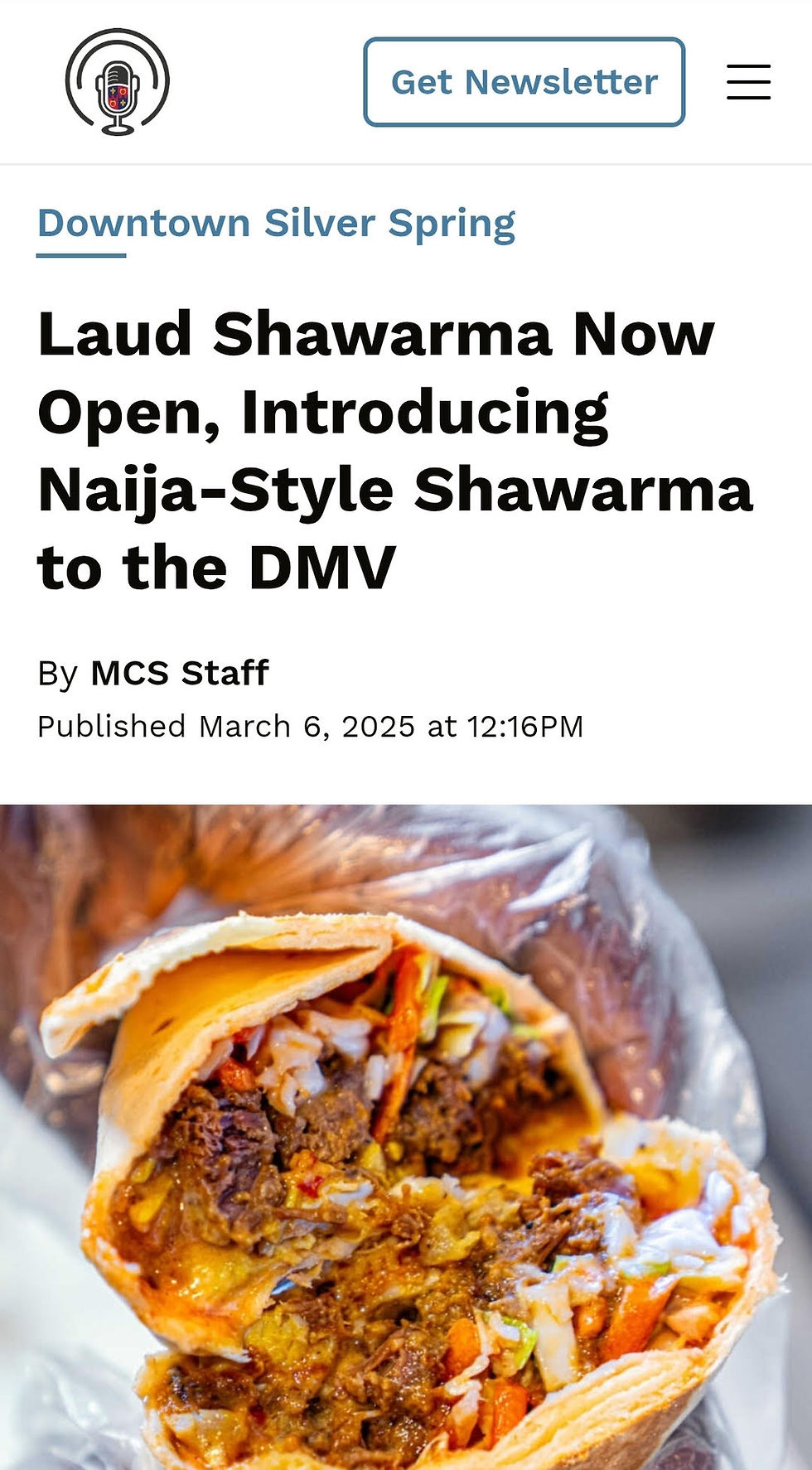 Montgomery County gets Nigerian shawarma downtown