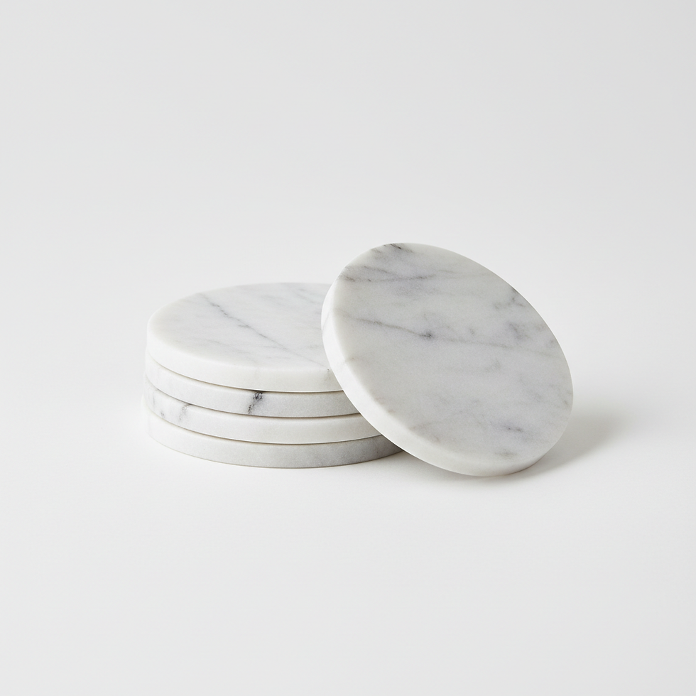 Marble Coaster Set