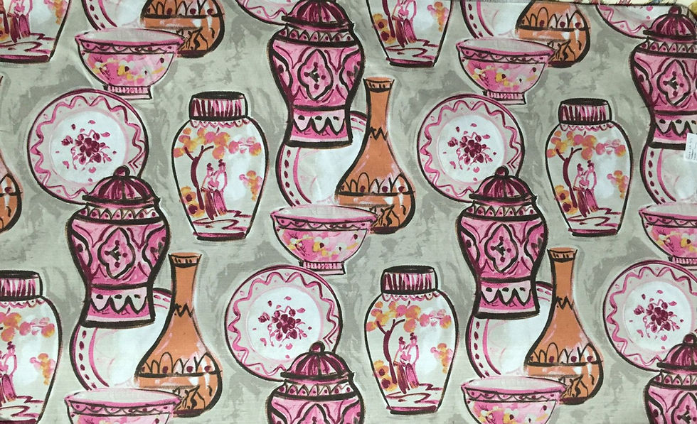 Pink and Orange Vases - Pots - Chinoiserie
