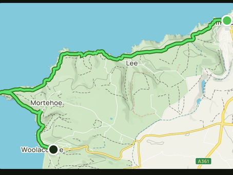 Ilfracombe to Woolacombe and the big blow - part 1