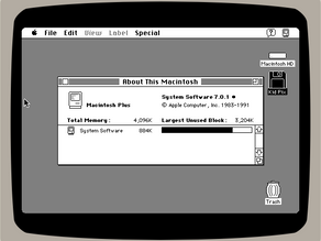 A Mac Plus emulator in your browser