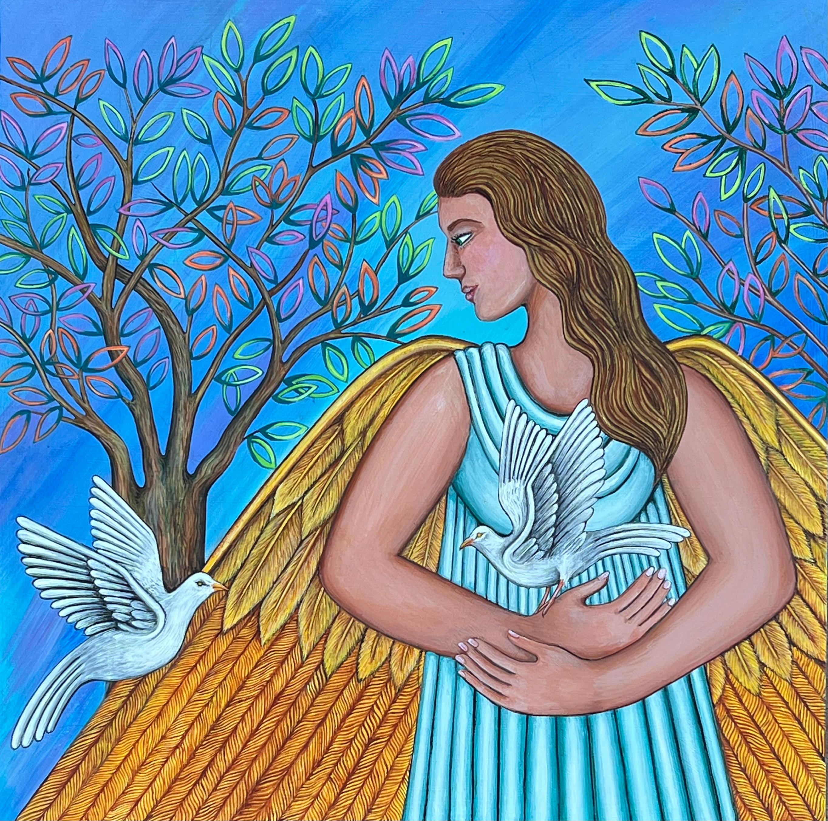 "Messengers" Original Acrylic Painting