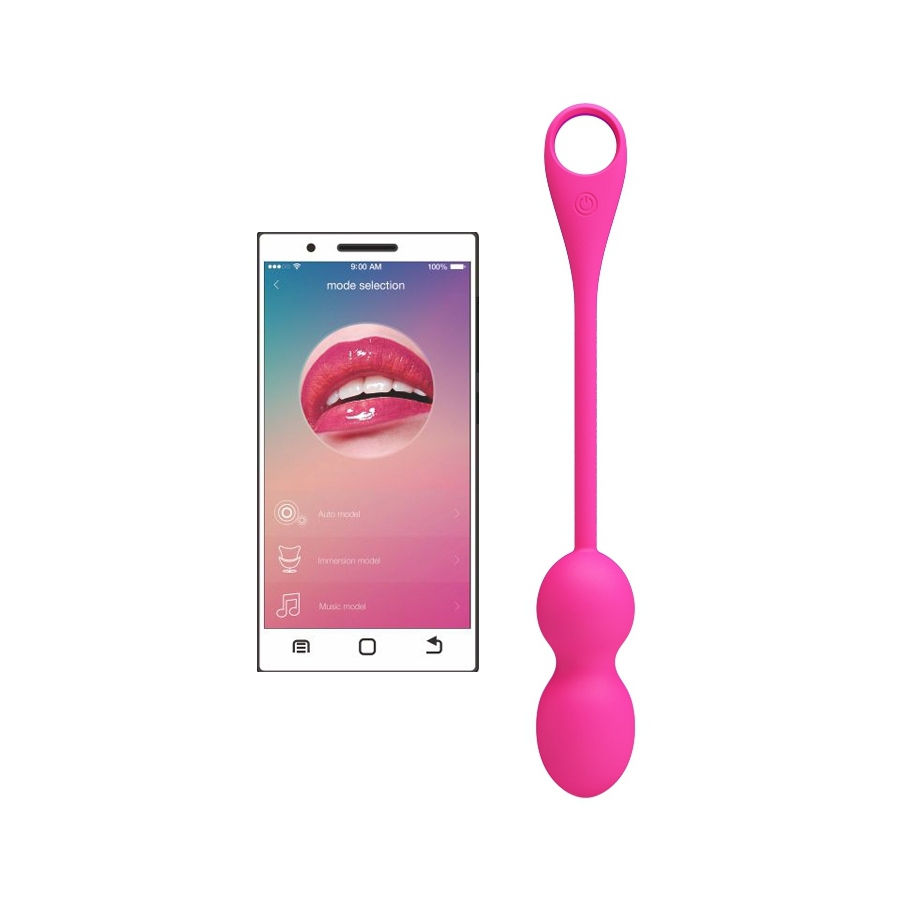 Boules de Geisha vibrantes Elvira 8 x 3.2 cm Rose