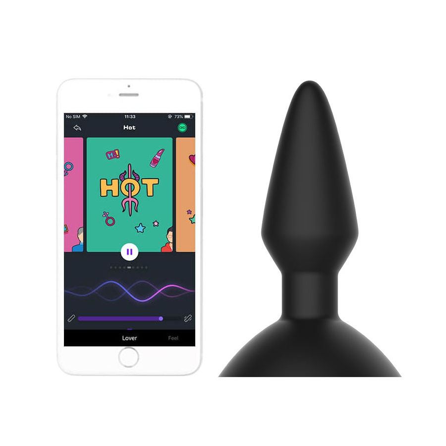 Plug Vibrant Contrôle à Distance EQUINOX 9 x 3.5 cm