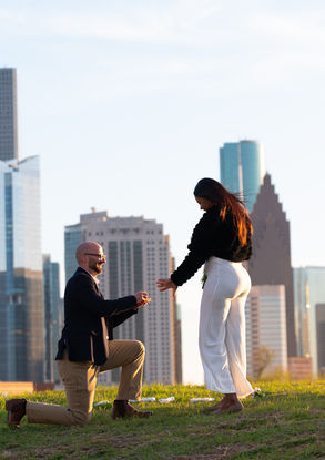 Downtown Houston Proposal Photographer
