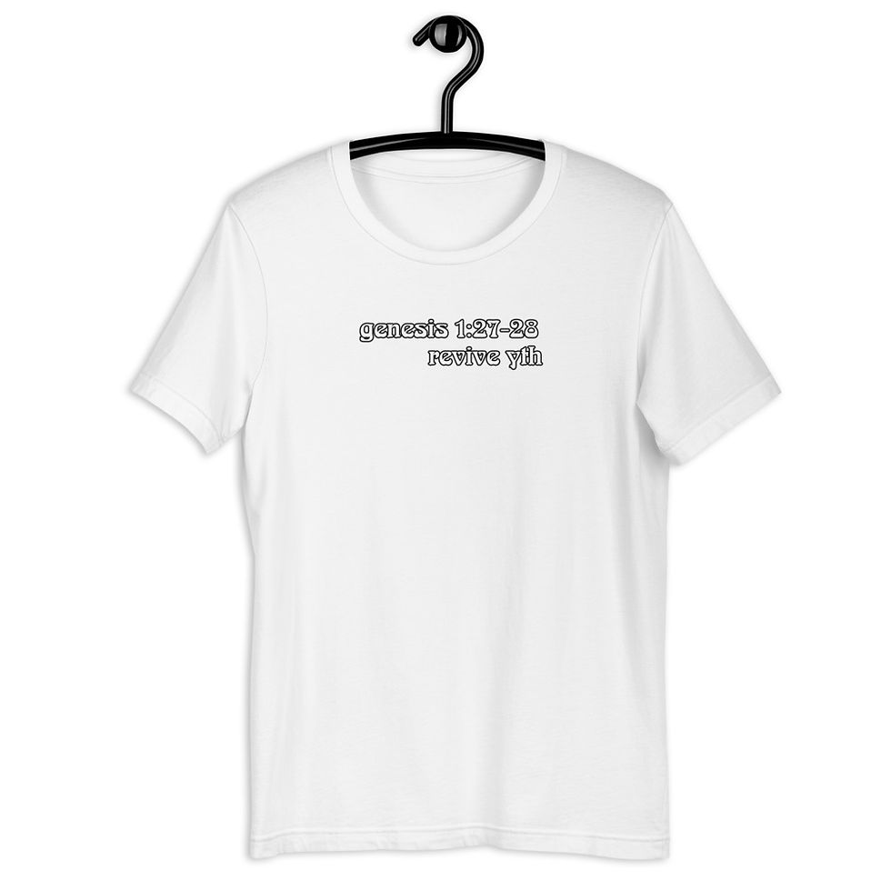 Thumbnail: God is THE artist // revive yth tee