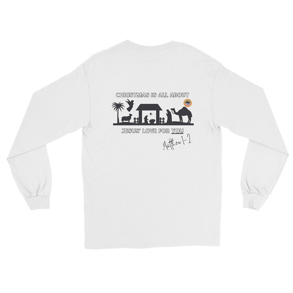 Thumbnail: Men’s Long Sleeve Shirt "Jesus' Love" - Revive merch CHRISTMAS EDITION 