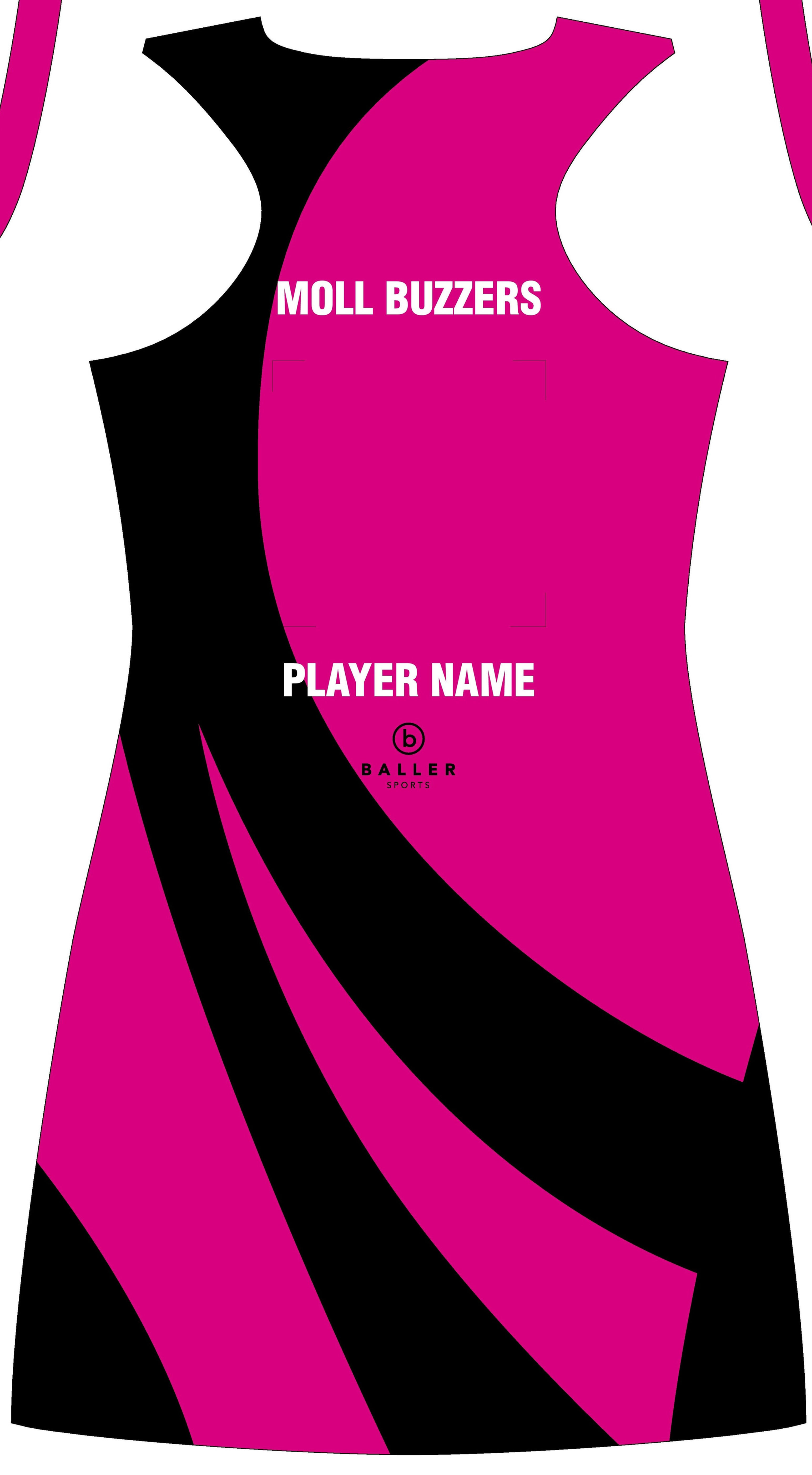 MOLL BUZZERS NETBALL DRESS - Home