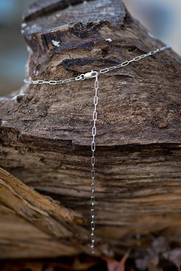 Thumbnail: Hammered Flare Pendant in Sterling Silver