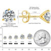 Thumbnail: 0.5ct 1ct 2ct 3ct Moissanite VVS GRA Certificate 14K White Gold Plated 925 Sterl