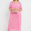 Miniatura: Pink Silk Maxi Kaftan Dress