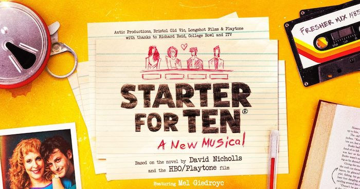 Promotional banner for the production ‘Starter For Ten’.