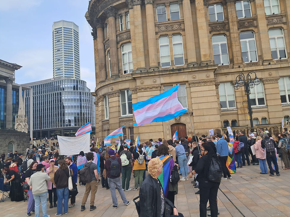 Trans Rights protest in Victoria Square
