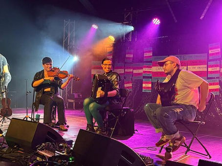 Nat Brookes - Correspondence - Queer Folk Ceilidh at Sidmouth Folk Festival. Credit: Catherine Gough