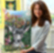 meholdingdeerpaintingpic.JPG