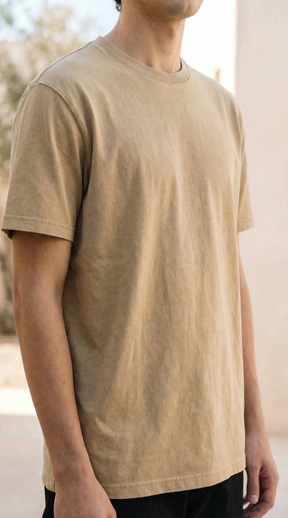 Thumbnail: Close view t-shirt sand beige