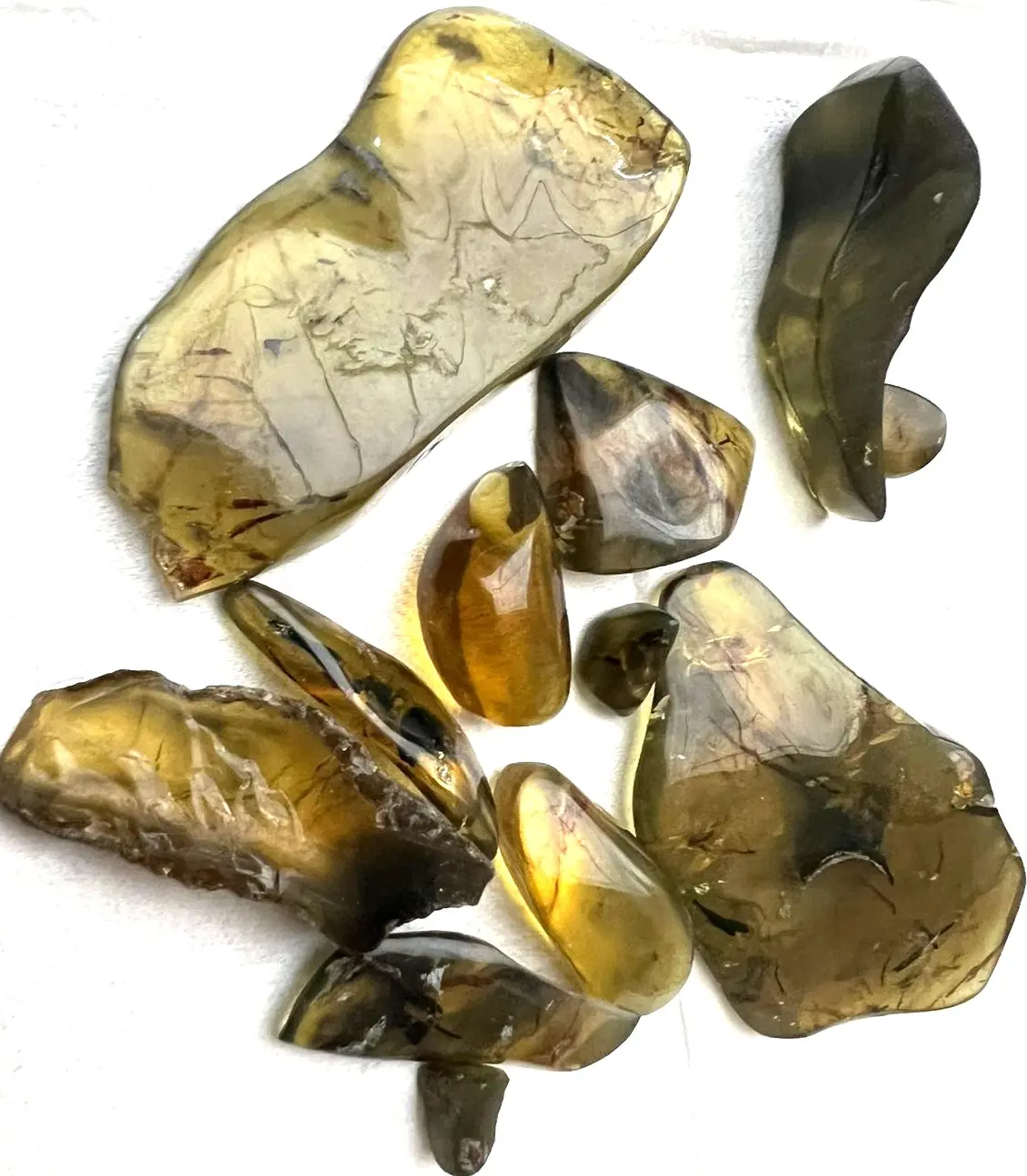 Group of Green Mexican Amber