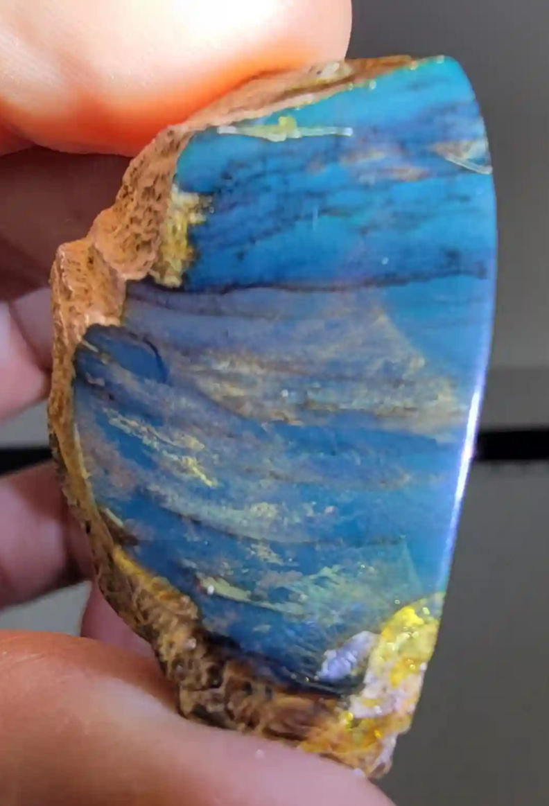 AAA blue Dominican amber slab