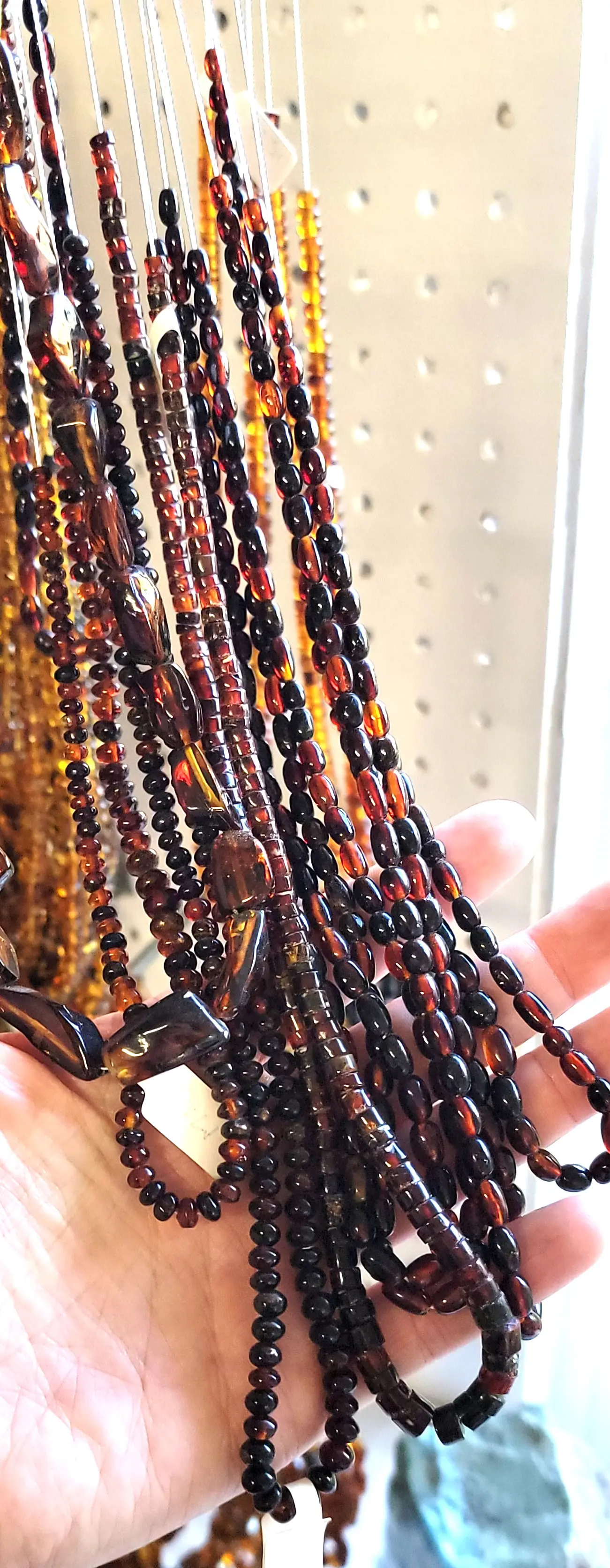 Beads of Red Mexican Amber