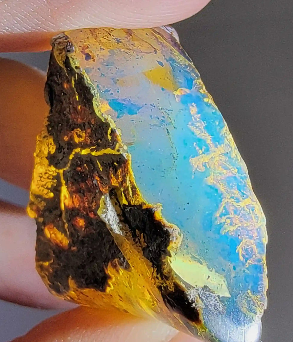 AAA blue Dominican amber chunk