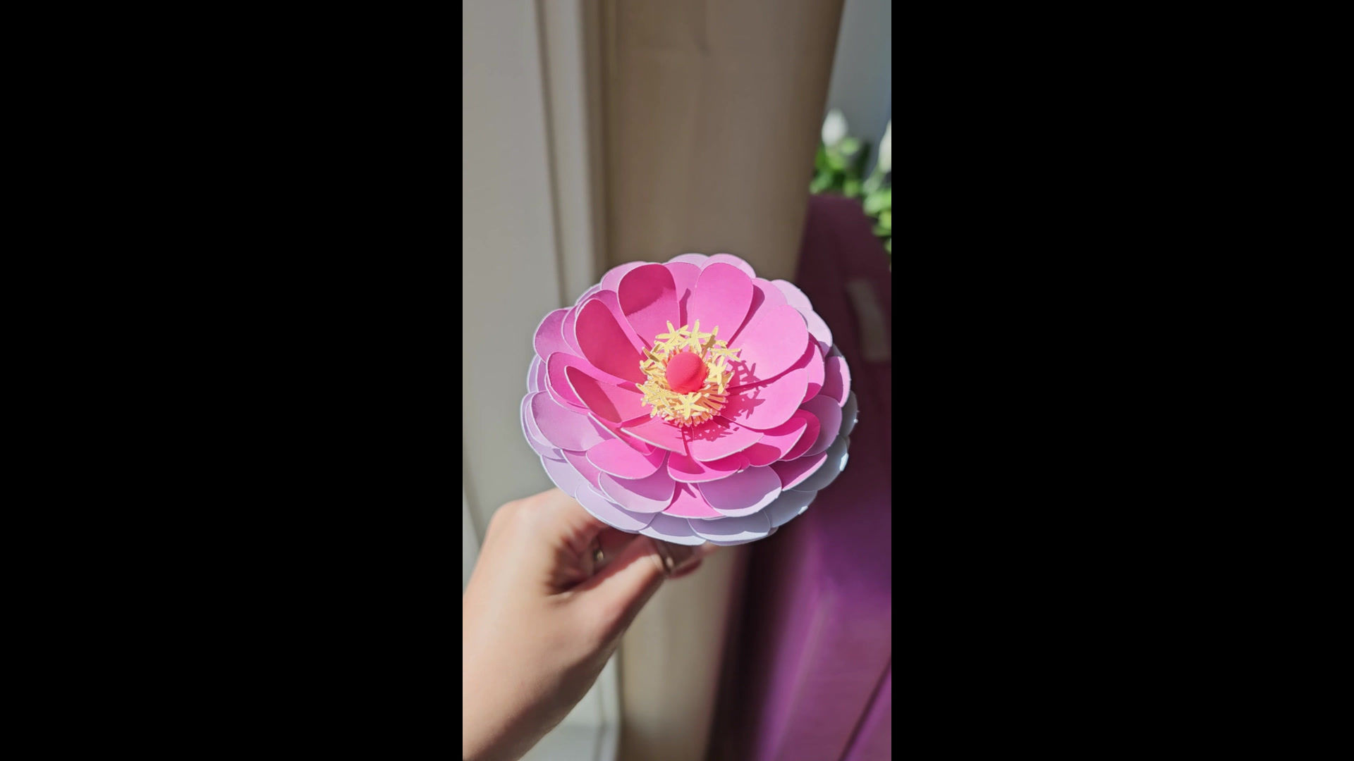 Zinnia Paper Template (Digital File)