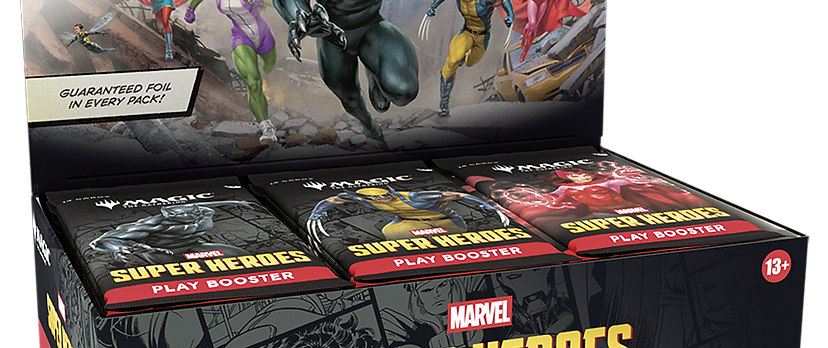 Pre-Order Magic The Gathering: Marvel Super Heroes Play Booster Display
