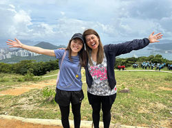 Enjoying the scenery and life together