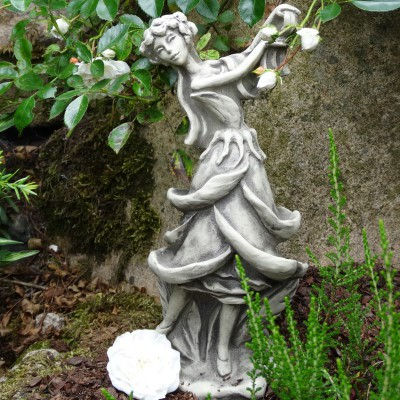 Zauberblume; Bluetentaenzerin; Rose; Blumentänzerin; zum Stecken; auf Metallstab; 19-92015; Steinblume; Steintänzerin; Garten