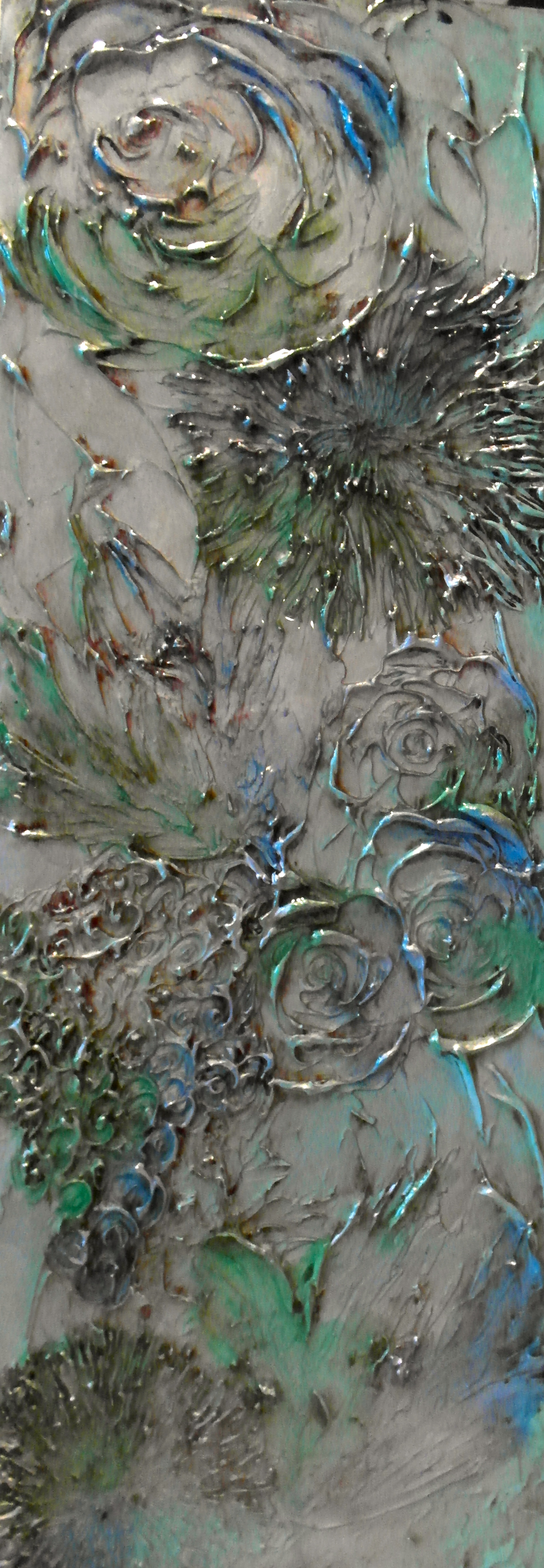 abstract floral painting texture art