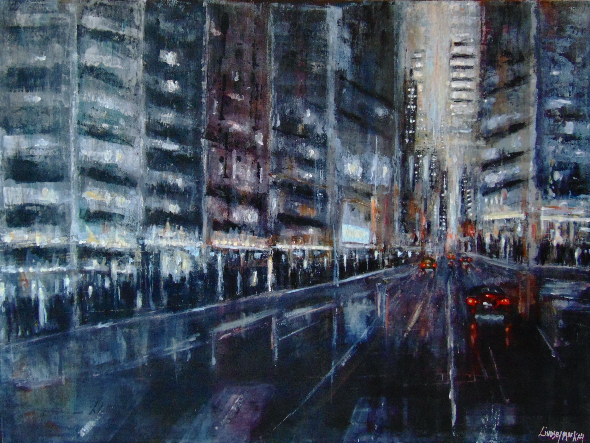 Cityscape painting, Abstract