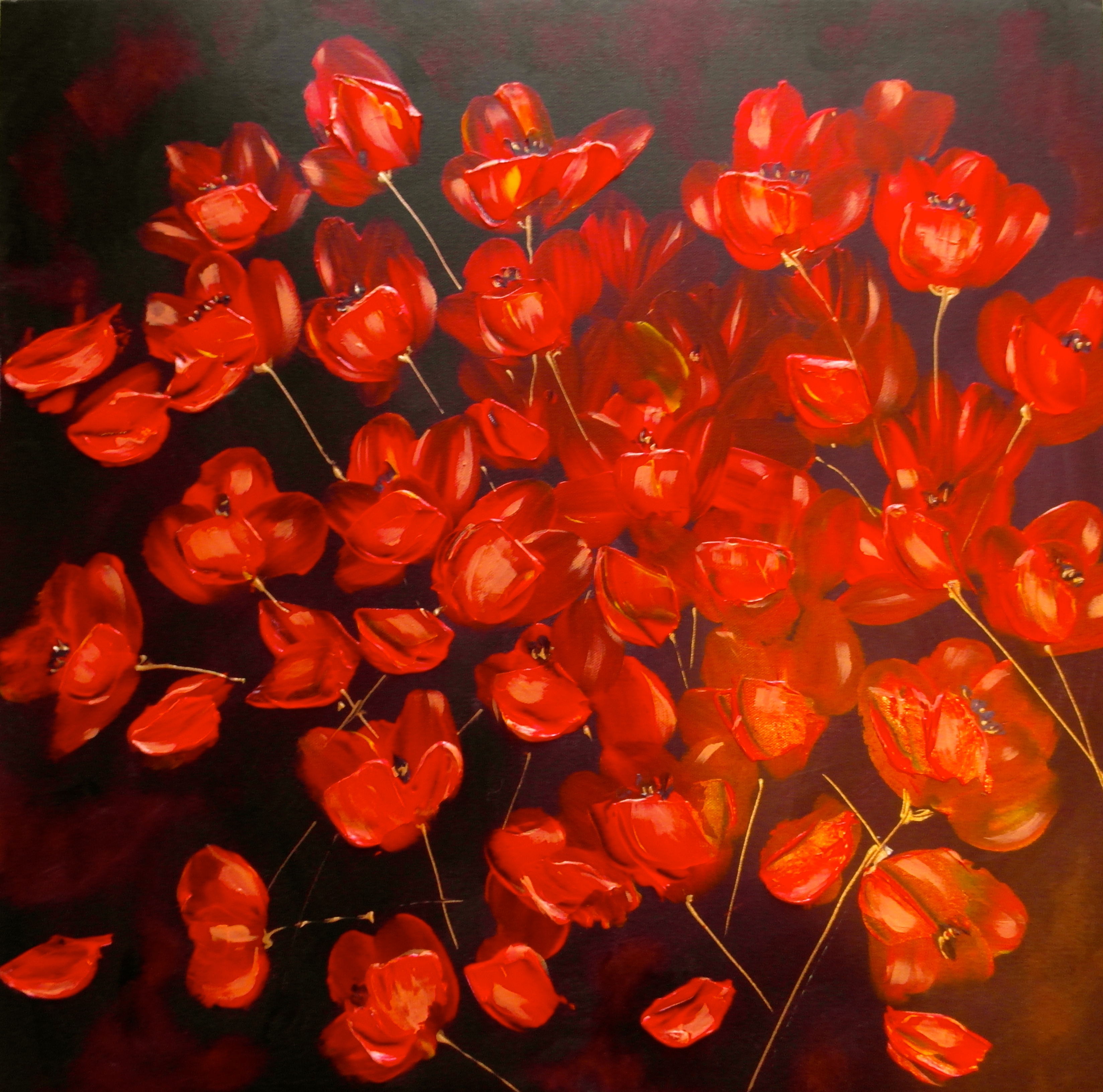 floral paintings on canvas