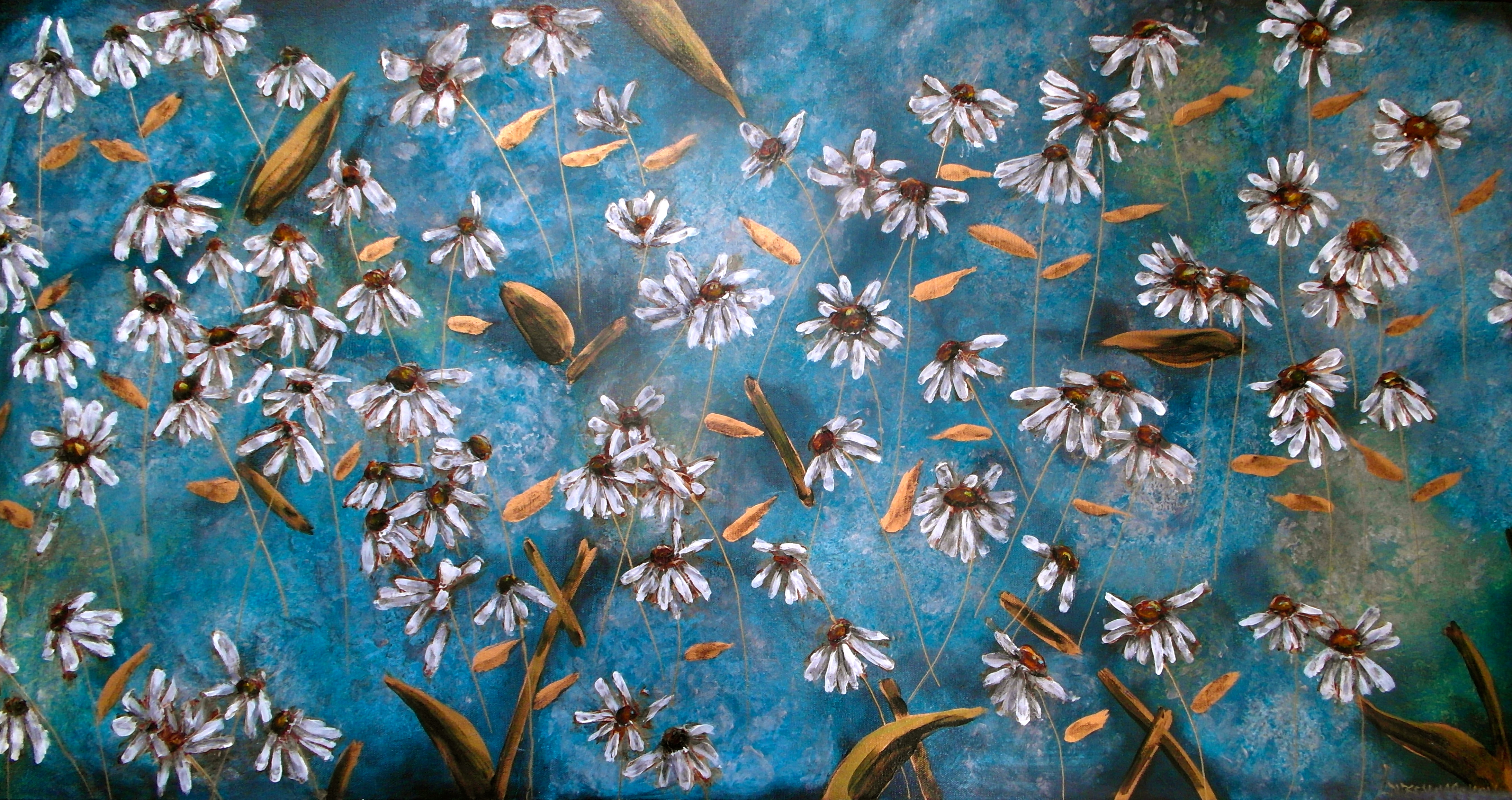 floral paintings on canvas