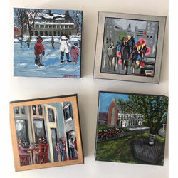 acrylic, textured, painting, colour