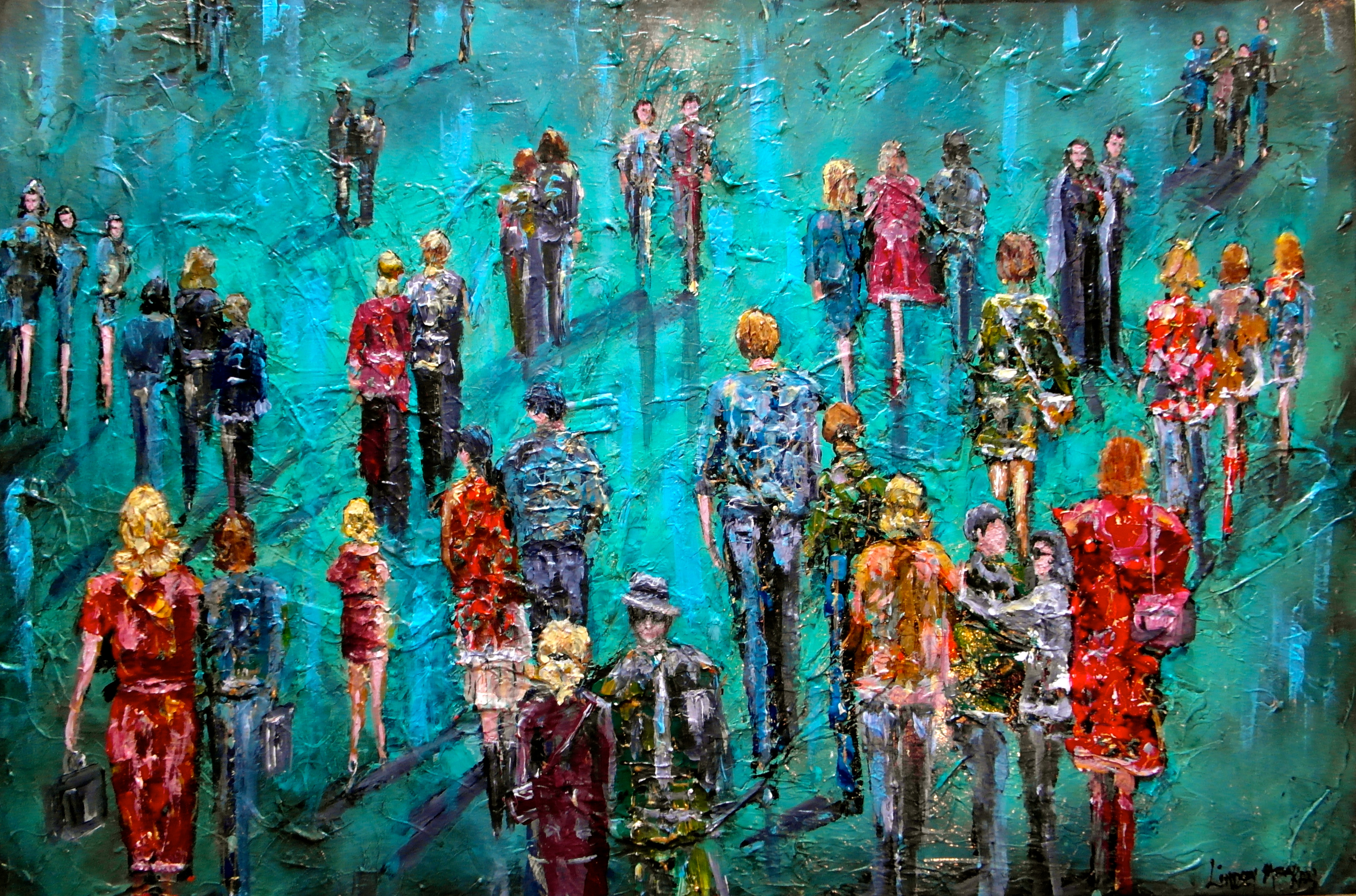 Impressionistic and abstract Figure