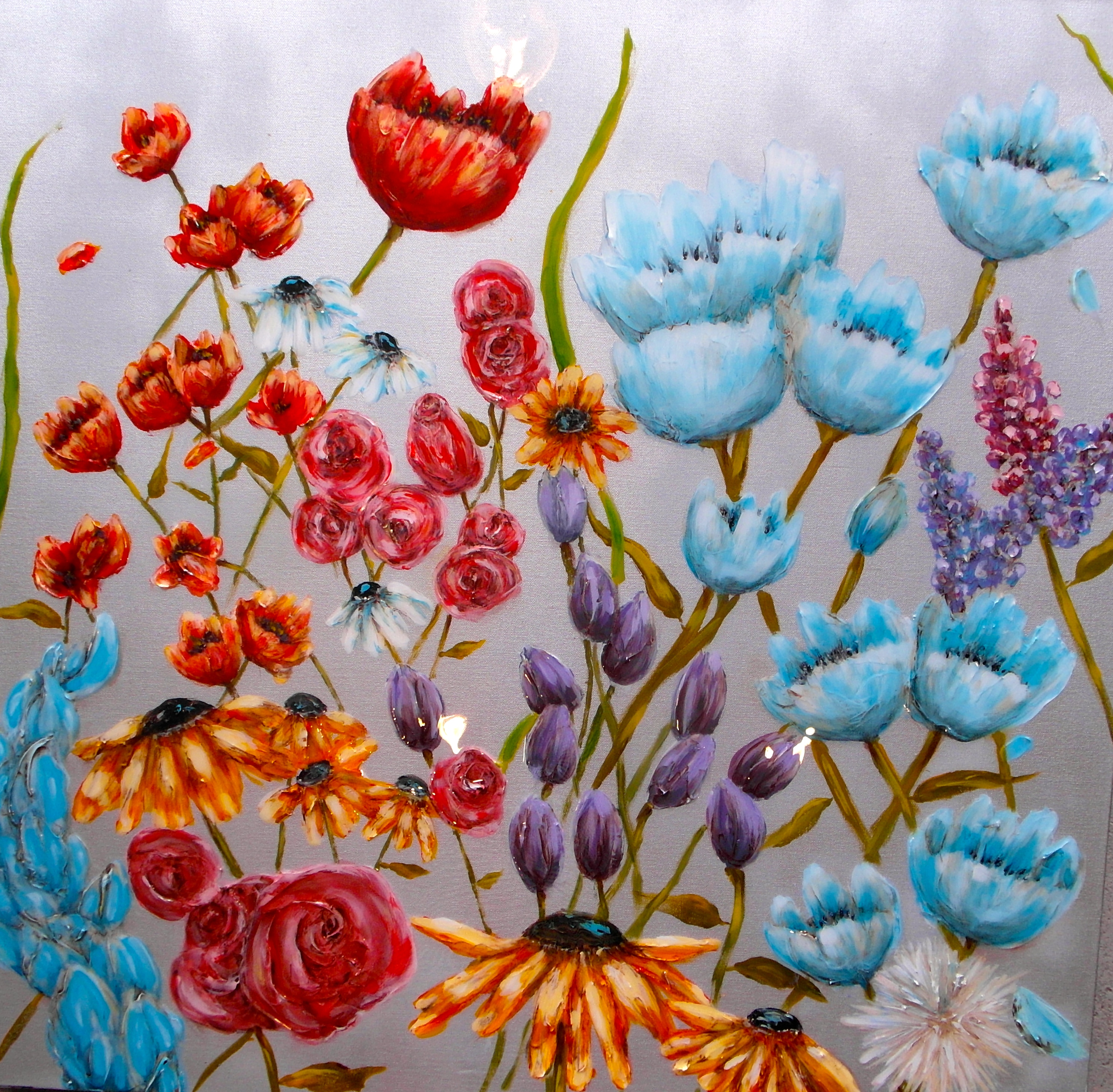 floral paintings on canvas
