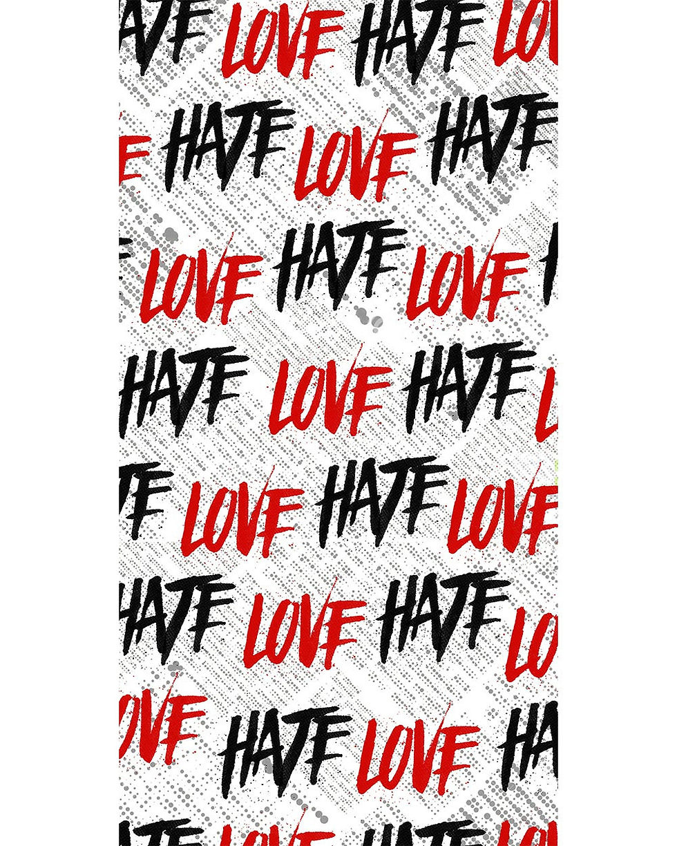 Thumbnail: Love Hate Seamless Mask Bandana