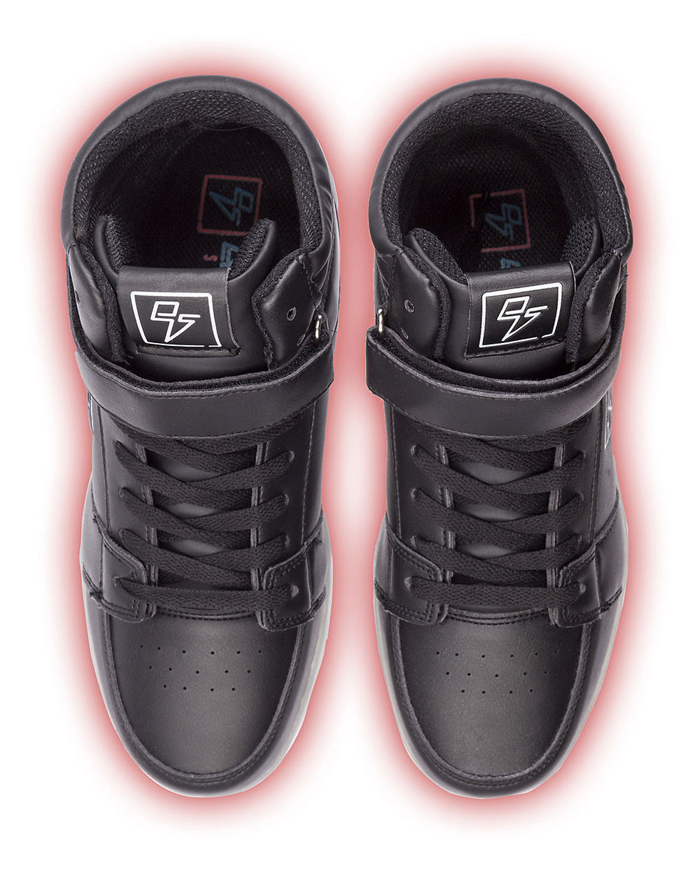 Thumbnail: Electric Styles Bolt Light Lynx Light Up LED High Tops-Black