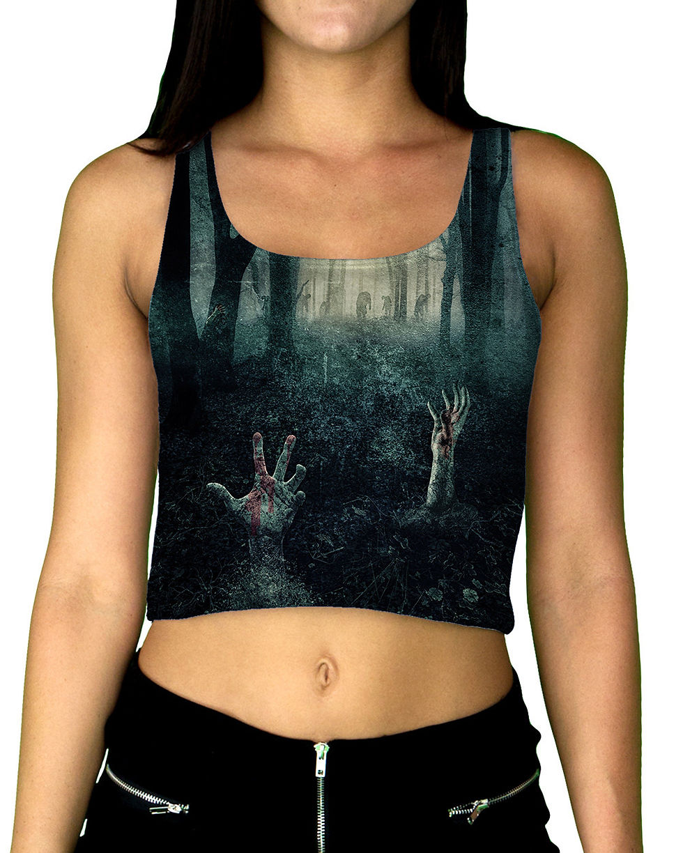 Zombie Attack Crop Top