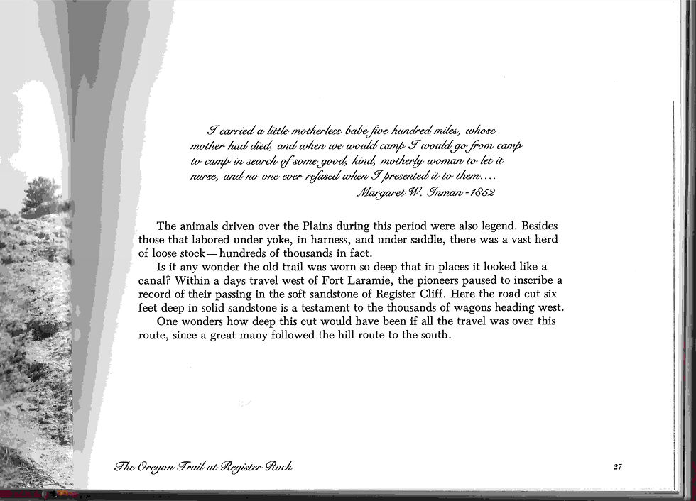 From A Letter Home, Margaret W. Inman, searching for a mother on the trail to nurse a baby whose mother had died.