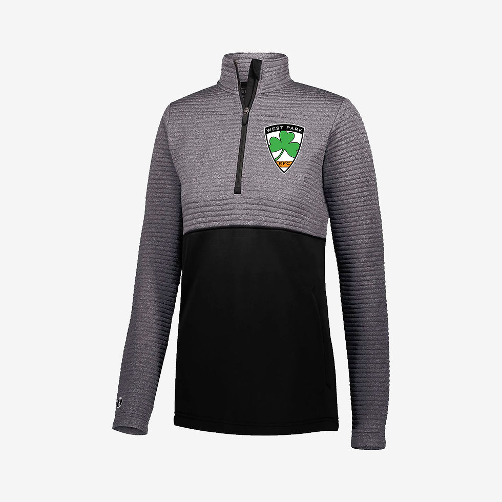 Thumbnail: Ladies Quarter Zip Long Sleeve