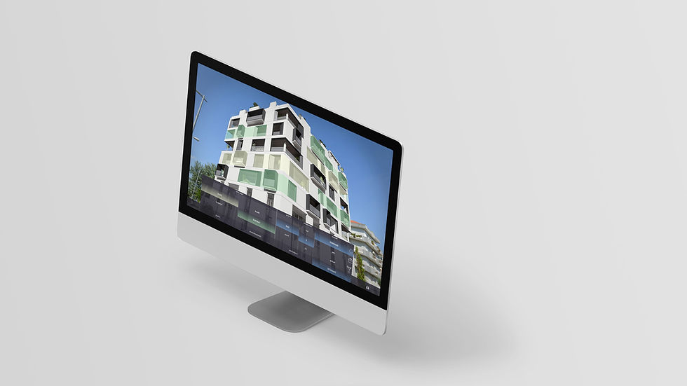 Mockup imac software real estate marketing