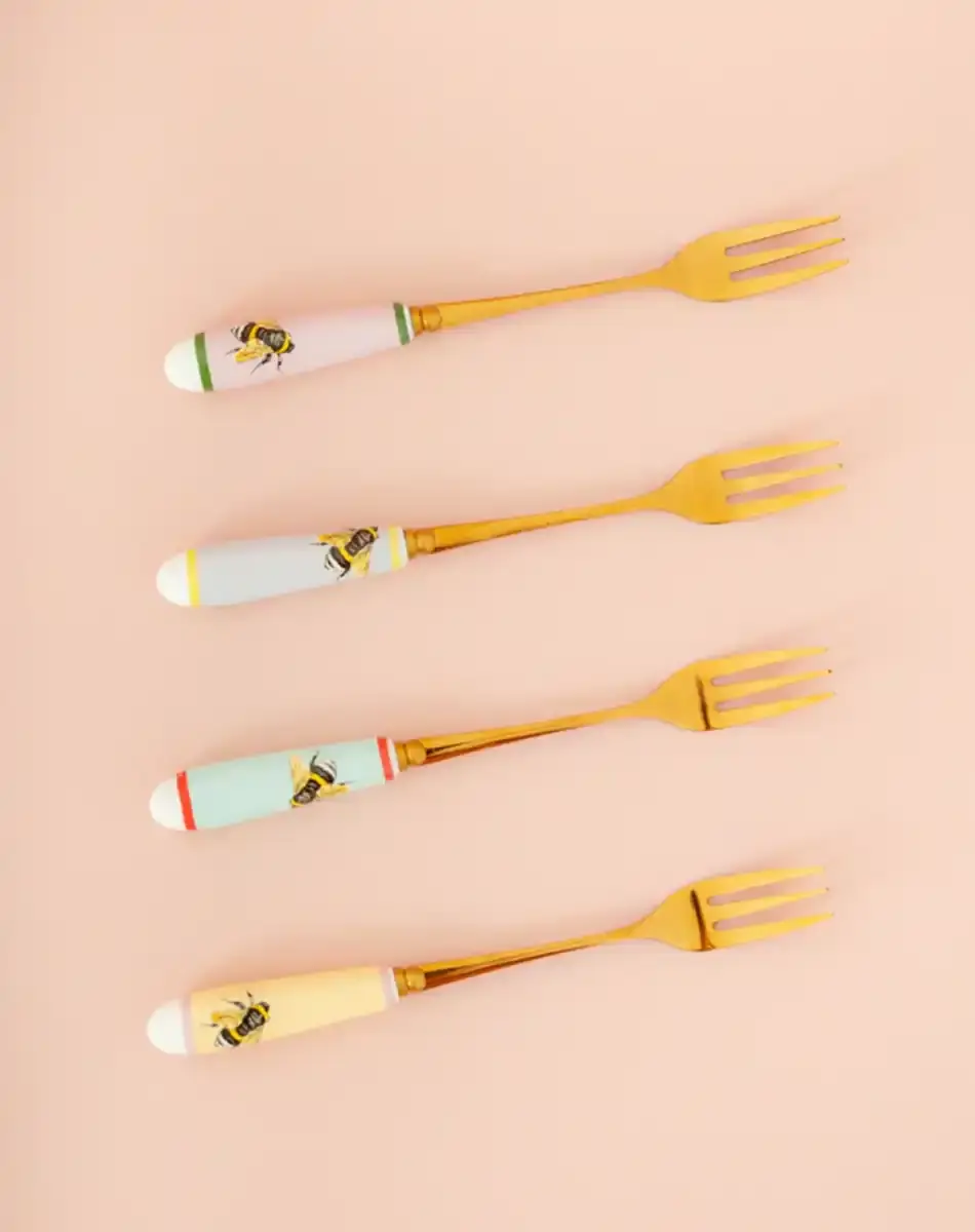 Thumbnail: bee cake forks from yvonne ellen