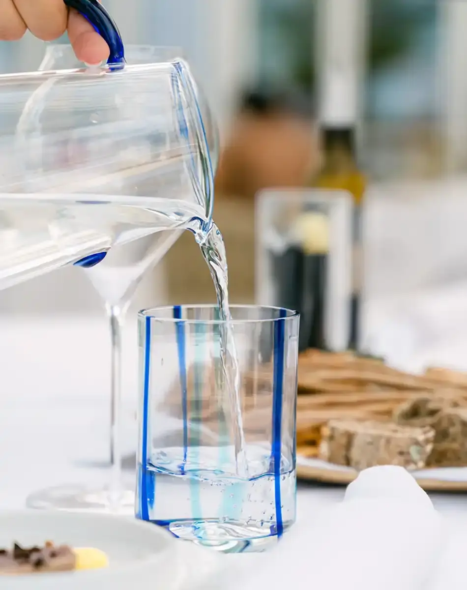 tirache tumbler aquamarine blue from zafferano