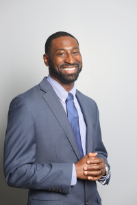 Smiling man in a business suit